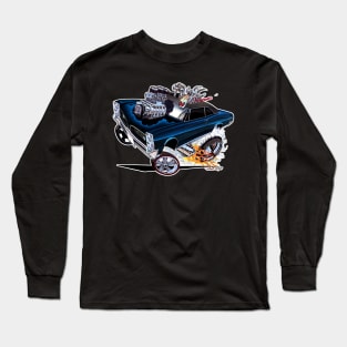 GOATINATOR 1967 GTO Blue Long Sleeve T-Shirt